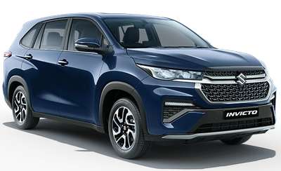 Maruti Invicto Alpha+ 7 STR MUV (Multi Utility Vehicle) Hybrid (Electric + Petrol) 23.24 km/l 6 Airbags (Driver, Front Passenger, 2 Curtain, Driver Side, Front Passenger Side) Nexa Blue (Celestial), Mystic White, Majestic Silver, Stellar Bronze