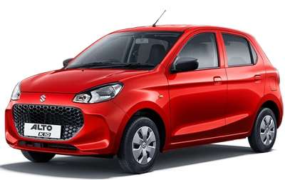 Maruti Alto K10 VXi+ AGS Hatchback Petrol 2 Airbags (Driver, Front Passenger) 24.9 km/l Yes (Manual) Android Auto (Yes), Apple Car Play (Yes) Metallic Sizzling Red, Metallic Silky Silver, Metallic Granite Grey, Premium Earth Gold, Metallic Speedy Blue, Solid White, Pearl Midnight Black