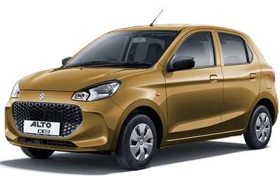 Maruti Alto K10 VXi AGS Hatchback Petrol 2 Airbags (Driver, Front Passenger) 24.9 km/l Yes (Manual) Metallic Sizzling Red, Metallic Silky Silver, Metallic Granite Grey, Premium Earth Gold, Metallic Speedy Blue, Solid White, Pearl Midnight Black