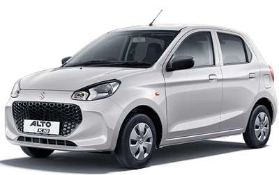 Maruti Alto K10 LXi Hatchback Petrol 2 Airbags (Driver, Front Passenger) 24.39 km/l Yes (Manual) Android Auto (No), Apple Car Play (No) Metallic Sizzling Red, Metallic Silky Silver, Metallic Granite Grey, Premium Earth Gold, Metallic Speedy Blue, Solid White