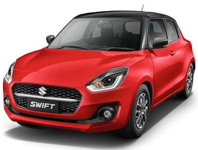 Maruti Swift ZXi+ AMT Dual Tone Hatchback Petrol 2 Airbags (Driver, Passenger) 22.56 km/l Yes (Automatic Climate Control) Android Auto (Yes), Apple Car Play (Yes) Solid Fire Red with Pearl Midnight Black Roof, Pearl Metallic Midnight Blue with Pearl Arctic White Roof, Pearl Arctic White with Pearl Midnight Black Roof
