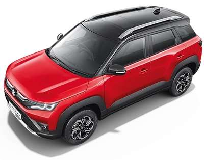 Maruti Brezza Compact SUV (Sports Utility Vehicle) Petrol 19.8 km/l 6 Airbags (Driver, Front Passenger, 2 Curtain, Driver Side, Front Passenger Side) K15C Smart Hybrid Sizzling Red with Midnight Black Roof, Brave Khakhi with Arctic White Roof, Splendid Silver with Midnight Black Roof