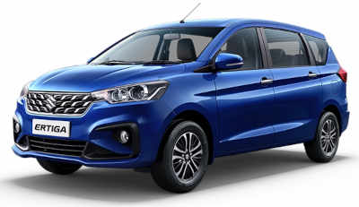 Maruti Ertiga ZXi AT MUV (Multi Utility Vehicle) Petrol 2 Airbags (Driver, Passenger) 20.3 km/l Yes (Automatic Climate Control) Android Auto (Yes), Apple Car Play (Yes) Pearl Metallic Auburn Red Dignity Brown Metallic Magma Grey Pearl Metallic Oxford Blue Pearl Arctic White Splendid Silver