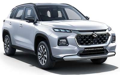 Maruti Grand Vitara Compact SUV (Sports Utility Vehicle) Hybrid (Electric + Petrol) 27.97 km/l 6 Airbags (Driver, Front Passenger, 2 Curtain, Driver Side, Front Passenger Side) M15D + Strong Hybrid Arctic White + Black, Splendid Silver + Black, Opulent Red + Black