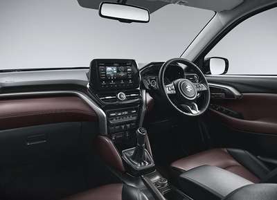 Maruti Grand Vitara Alpha Smart Hybrid AllGrip Compact SUV (Sports Utility Vehicle) Mild Hybrid(Electric + Petrol) 19.38 km/l Yes (Automatic Climate Control) Android Auto (Wireless), Apple Car Play (Wireless) Midnight Black, Grandeur Grey, Splendid Silver, Arctic White, Nexa Blue, Chestnut Brown ₹ 16.91 Lakh