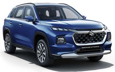 Maruti Grand Vitara Delta Smart Hybrid AT Compact SUV (Sports Utility Vehicle) Mild Hybrid(Electric + Petrol) 2 Airbags (Driver, Front Passenger) 20.58 km/l Yes (Automatic Climate Control) Android Auto (Wireless), Apple Car Play (Wireless) Opulent Red, Grandeur Grey, Splendid Silver, Arctic White, Nexa Blue, Chestnut Brown