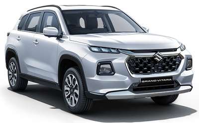 Maruti Grand Vitara Sigma Smart Hybrid Compact SUV (Sports Utility Vehicle) Mild Hybrid (Electric + Petrol) 2 Airbags (Driver, Front Passenger) 21.11 km/l Yes (Automatic Climate Control) Android Auto (Wireless), Apple Car Play (Wireless) Grandeur Grey, Splendid Silver, Arctic White, Nexa Blue