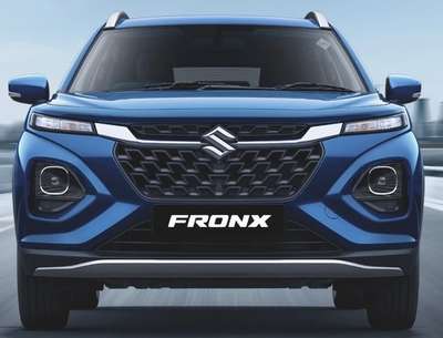Maruti Fronx Alpha 1.0L Turbo MT Dual Tone Compact SUV (Sports Utility Vehicle) Petrol 21.5 km/l Yes (Automatic Climate Control) Android Auto (Wireless), Apple Car Play (Wireless) Earthen Brown with Bluish Black Roof, Splendid Silver with Bluish Black Roof, Opulent Red with Bluish Black Roof ₹ 11.64 Lakh