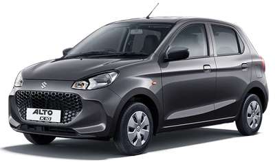 Maruti Alto K10 Std Hatchback Petrol 2 Airbags (Driver, Front Passenger) 24.39 km/l Android Auto (No), Apple Car Play (No) Metallic Sizzling Red, Metallic Silky Silver, Metallic Granite Grey, Premium Earth Gold, Metallic Speedy Blue, Solid White