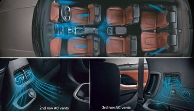 Hyundai Alcazar Platinum 7 STR 1.5 Turbo Petrol Adventure SUV (Sports Utility Vehicle) Petrol 6 Airbags (Driver, Front Passenger, 2 Curtain, Driver Side, Front Passenger Side) 1.5L Petrol GDi Engine Ranger khakhi, Atlas white, Abyss black, Titan Grey