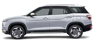 Hyundai Alcazar Platinum (O) 7 STR 1.5 Petrol DCT SUV (Sports Utility Vehicle) Petrol 6 Airbags (Driver, Front Passenger, 2 Curtain, Driver Side, Front Passenger Side) Yes (Automatic Climate Control) Android Auto (Wired), Apple Car Play (Wired) Atlas white, Abyss black, Typhoon silver, Starry night, Titan Grey, Taiga Brown