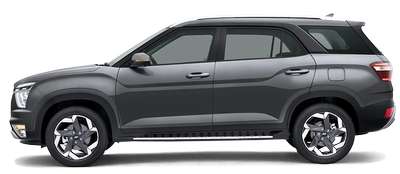 Hyundai Alcazar Platinum (O) 6 STR 1.5 Petrol DCT SUV (Sports Utility Vehicle) Petrol 6 Airbags (Driver, Front Passenger, 2 Curtain, Driver Side, Front Passenger Side) Yes (Automatic Climate Control) Android Auto (Wired), Apple Car Play (Wired) Atlas white, Abyss black, Typhoon silver, Starry night, Titan Grey, Taiga Brown