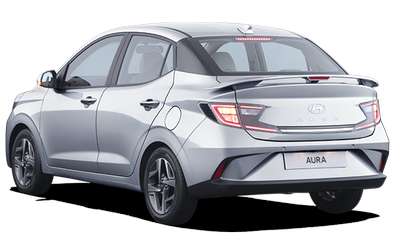 Hyundai Aura S 1.2 CNG Sub Compact Sedan CNG 4 Airbags (Driver, Front Passenger, Driver Side, Front Passenger Side) 1.2 Bi-Fuel (Petrol with CNG) Typhoon silver, Starry night, Teal blue, Atlas white, Fiery red, Titan grey 2 Star (Global NCAP)