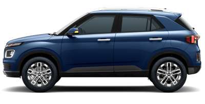 Hyundai Venue E 1.2 Petrol SUV (Sports Utility Vehicle) Petrol 17.5 km/l 2 Airbags (Driver, Front Passenger) 1.2 Kappa Fiery red, Typhoon silver, Titan grey, Denim blue, Atlas white, Abyss Black