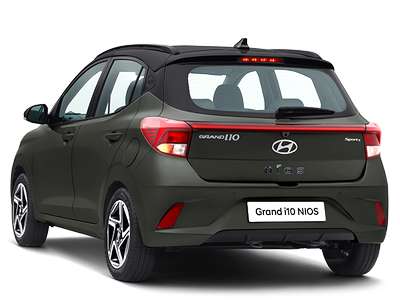 Hyundai Grand i10 Nios Sportz 1.2 Kappa VTVT Dual Tone Hatchback Petrol 4 Airbags (Driver, Front Passenger, Driver Side, Front Passenger Side) 1.2 Kappa Spark green with Abyss black roof, Atlas white with Abyss black roof 2 Star (Global NCAP)