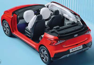 Hyundai i20 Asta (O) 1.2 IVT Hatchback Petrol 6 Airbags (Driver, Front Passenger, 2 Curtain, Driver Side, Front Passenger Side) 1.2, Kappa Fiery red, Amazon grey, Atlas white, Titan grey, Typhoon silver, Starry night 3 Star (Global NCAP)