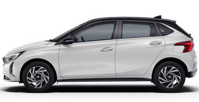 Hyundai i20 Asta (O) 1.2 MT Dual Tone Hatchback Petrol 6 Airbags (Driver, Front Passenger, 2 Curtain, Driver Side, Front Passenger Side) Yes (Automatic Climate Control) Android Auto (Yes), Apple Car Play (Yes) Fiery red with Abyss black roof, Atlas white with Abyss blackroof