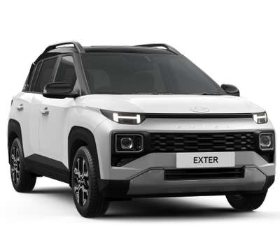 Hyundai Exter SX 1.2 AMT Dual Tone SUV (Sports Utility Vehicle) Petrol 19.2 km/l 6 Airbags (Driver, Front Passenger, 2 Curtain, Driver Side, Front Passenger Side) 1.2 Kappa Petrol Cosmic blue with Abyss black roof, Ranger khaki with Abyss black roof, Atlas white with Abyss black roof