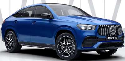 Mercedes AMG GLE Coupe 63 S 4MATIC+ SUV (Sports Utility Vehicle) Petrol 8.2 km/l 9 Airbags (Driver, Front Passenger, 2 Curtain, Driver Knee, Driver Side, Front Passenger Side, 2 Rear Passenger Side) AMG Speedshift TCT 9G Obsidian black, Mojave silver, designo Hyacinth red (Metallic), Cavansite blue, Brilliant blue, Emerald green, Selenite grey, Polar white, High-tech silver 5 Star (Euro NCAP)