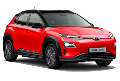 Hyundai Kona Electric Premium Dual Tone Electric SUV (Sports Utility Vehicle) Electric 6 Airbags (Driver, Passenger, 2 Curtain, Driver Side, Front Passenger Side) Permanent Magnet Synchronous Motor (PMSM) Titan grey with phantom black roof Fiery red with phantom black roof Polar white with phantom black roof 5 Star (Euro NCAP)