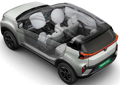 Tata Nexon EV Empowered MR Subcompact SUV (Sports Utility Vehicle) Electric 6 Airbags (Driver, Front Passenger, 2 Curtain, Driver Side, Front Passenger Side) Empowered oxide, Pristine white, Daytona grey, Intensi teal, Flame red 5 Star (Global NCAP)