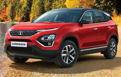 Tata Harrier XZ DT (2020 - 2023) SUV (Sports Utility Vehicle) Diesel 16.35 km/l 6 Airbags (Driver, Passenger, 2 Curtain, Driver Side, Front Passenger Side) 2.0 L Kryotec Orcus white with Black roof, Calypso red with Black roof