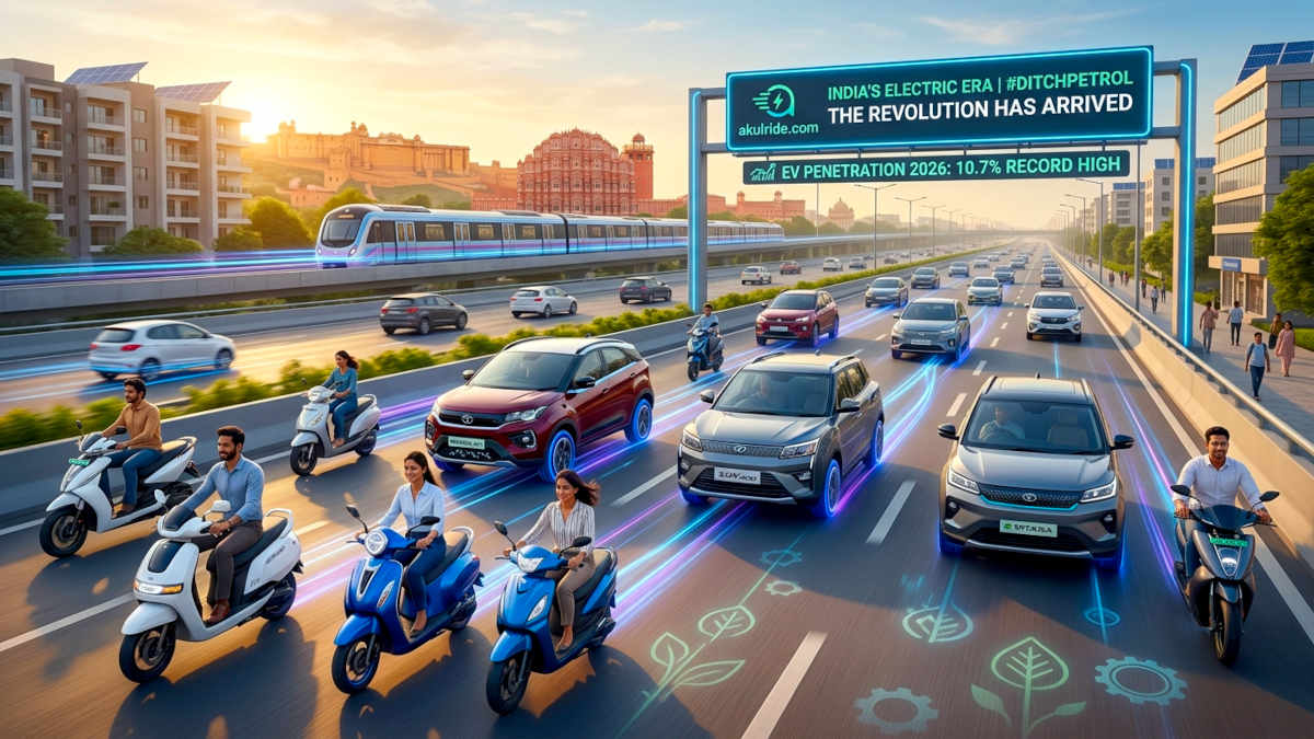 Indian EV adoption just shattered records, crossing 10% market penetration. Read our expert 2026 guide to the massive surge in EV cars and scooters!