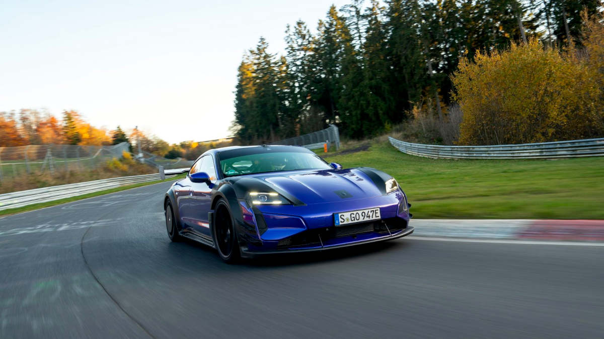 Porsche's Taycan Turbo GT equipped with the new Manthey Kit has absolutely obliterated the Nürburgring EV record. Read the full track specs here!