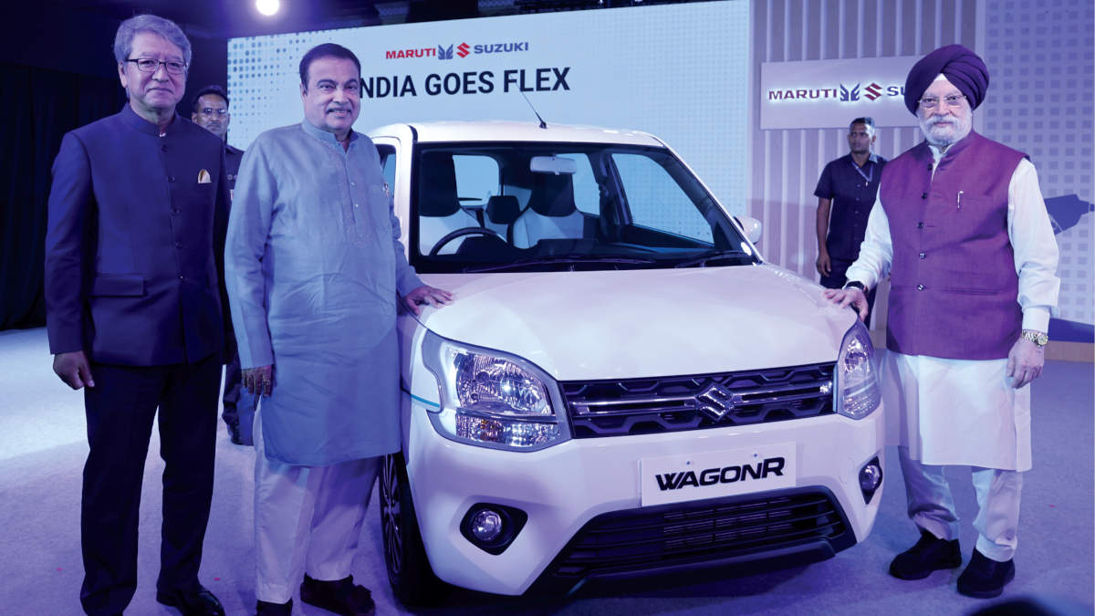 Maruti Suzuki has officially launched India's first flex-fuel passenger car, the WagonR Flex-Fuel. Read more about its specs, features, E85 fuel details here!