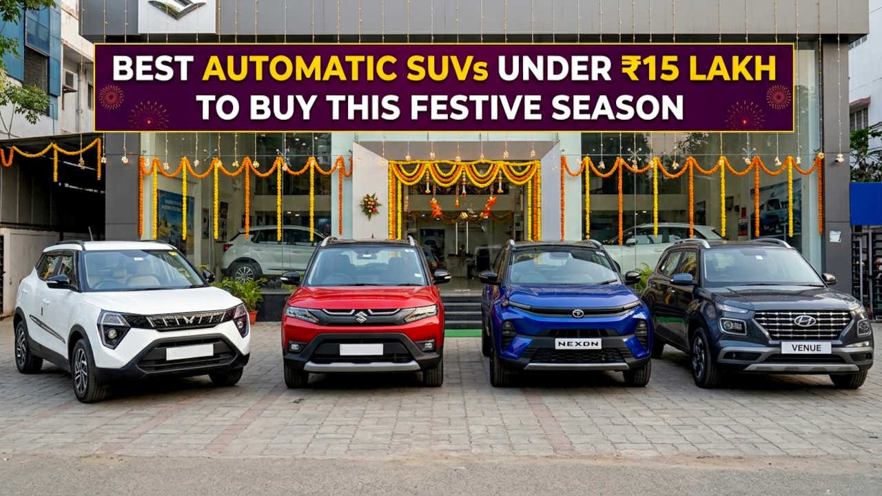 Best Automatic SUVs Under ₹15 Lakh to Buy This Festive Season