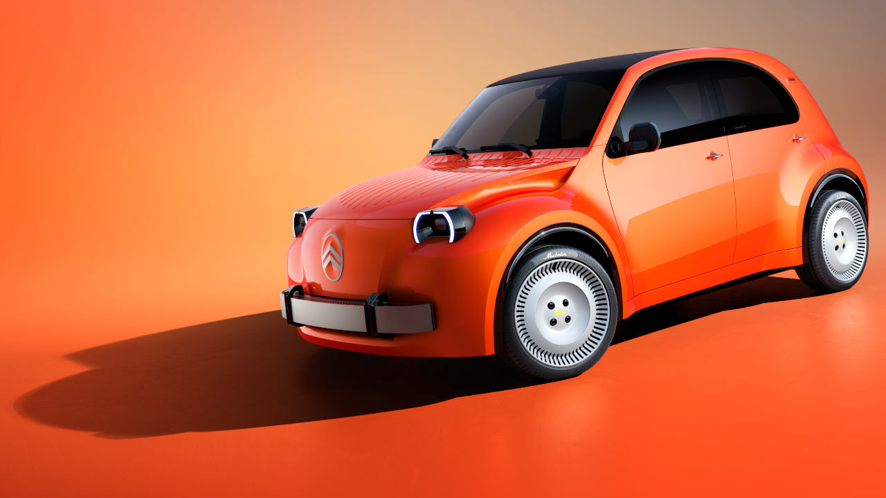 Citroen 2 CV Concept Debuts in Paris Previewing €15,000 Electric Car for 2028