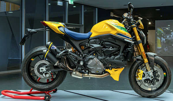 Ducati and MAUTO Pay Tribute to Ayrton Senna with Special Edition Monster Motorcycle and Exhibition