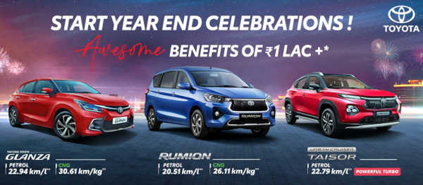 Toyota Glanza, Urban Cruiser Taisor and Hyryder: Special Limited Edition with Year-End Offers
