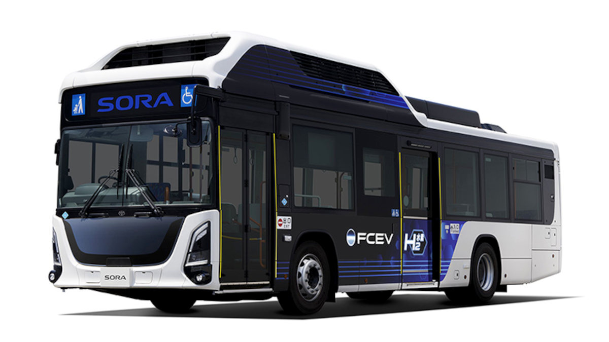 Toyota's New Sora Bus Hits 300km Range on 20% Less Hydrogen